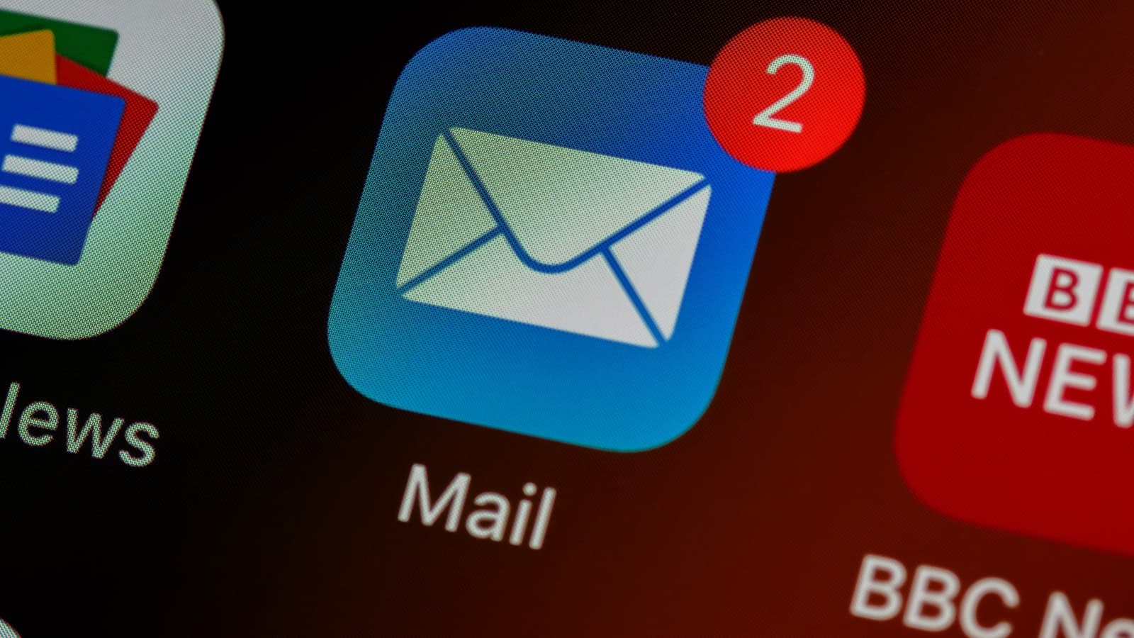 Scrabble tiles spelling email